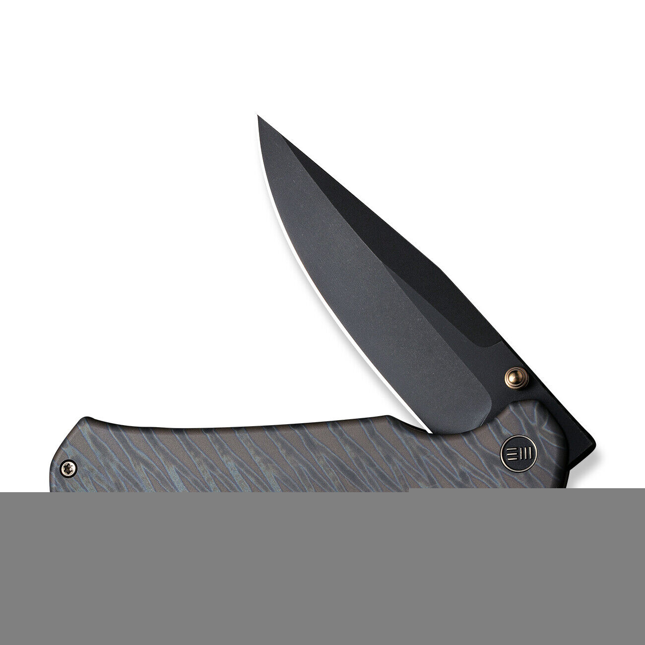WE Knife Evoke 21046-4 Tiger Stripe Flamed Titanium 20CV Steel Pocket Knives