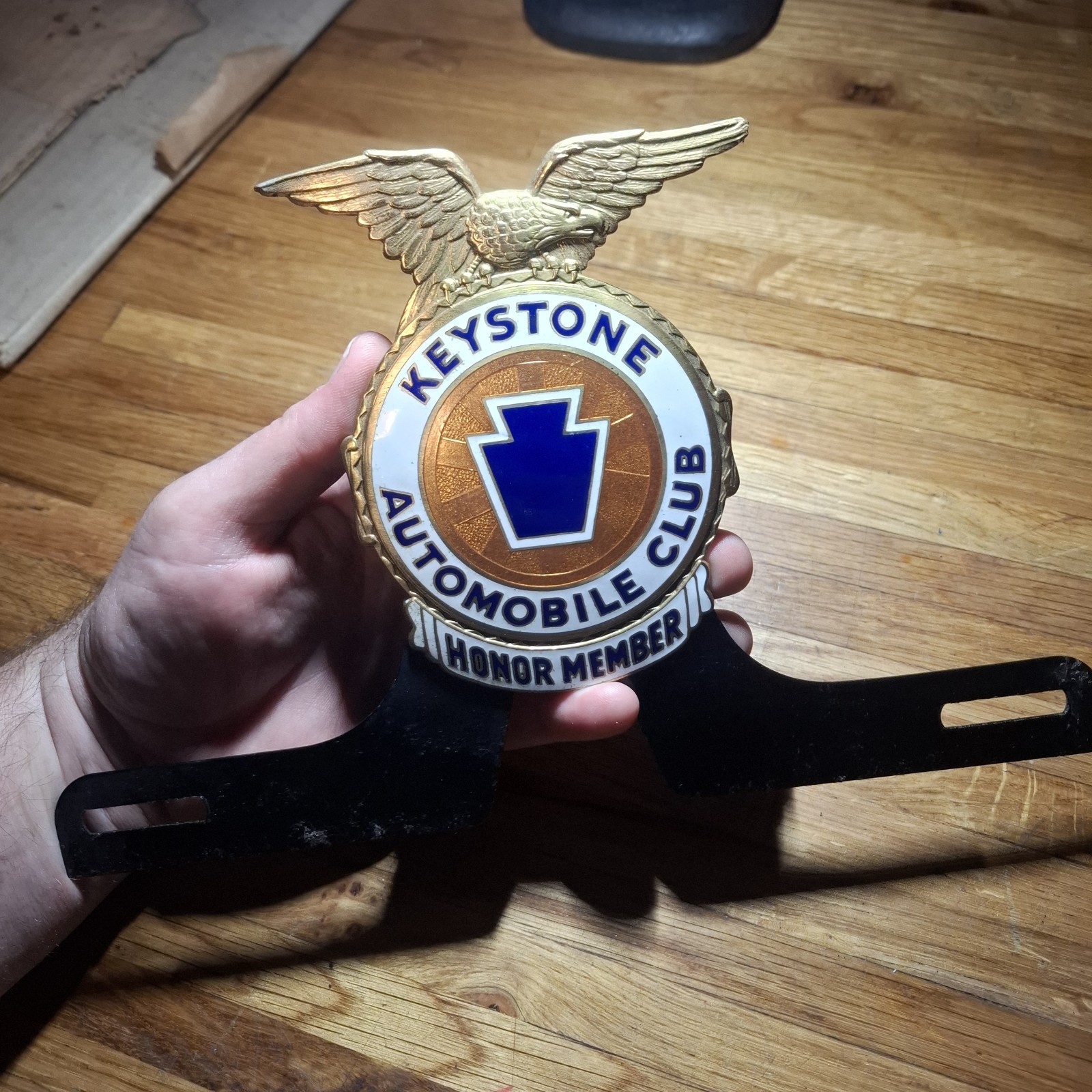 π₯ NOS π₯ Vintage KEYSTONE AUTOMOBILE CLUB Porcelain LICENSE PLATE TOPPER π₯ NOS π₯ Vintage KEYSTONE AUTOMOBILE CLUB Porcelain LICENSE PLATE TOPPER