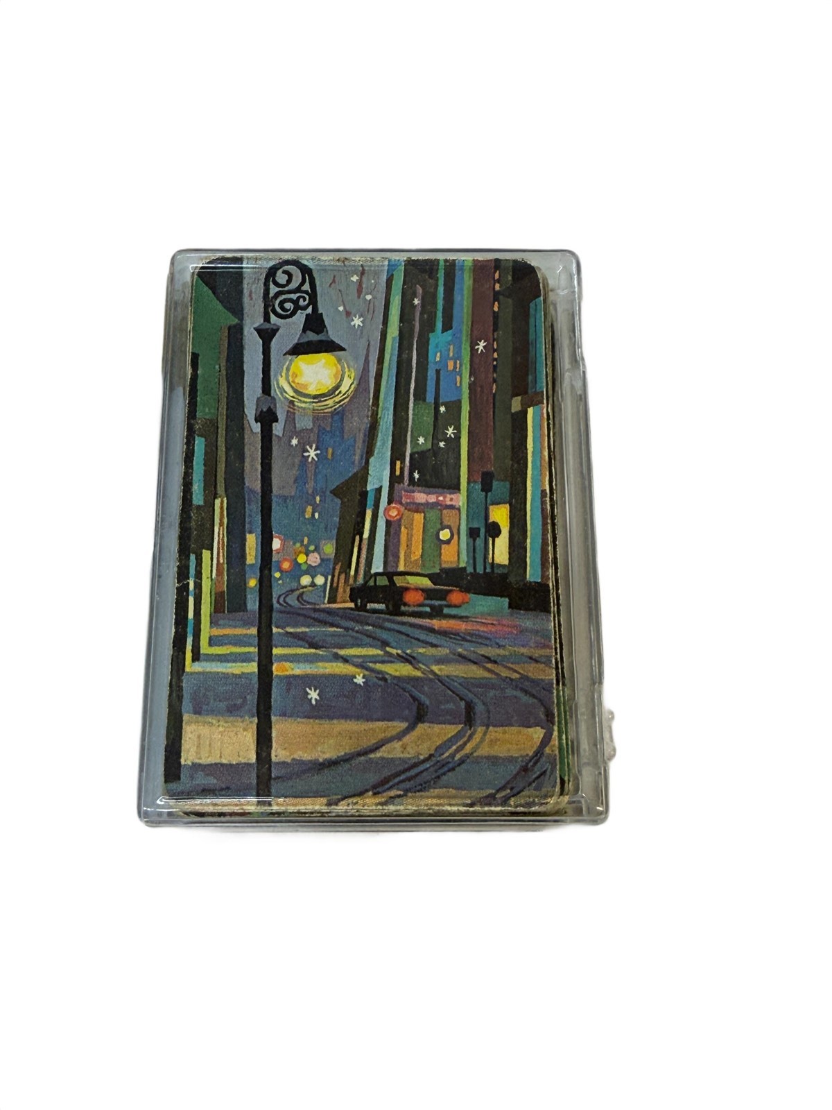 Vintage Stardust NU-VUE Art Deco Street Lamp Playing Cards (54 Cards)