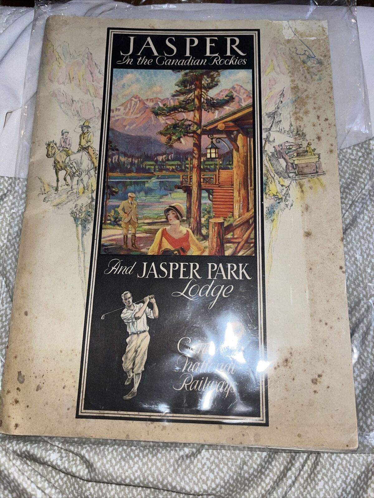 Vintage Booklet: Jasper in the Canadian Rockies & Park Lodge - National Railways