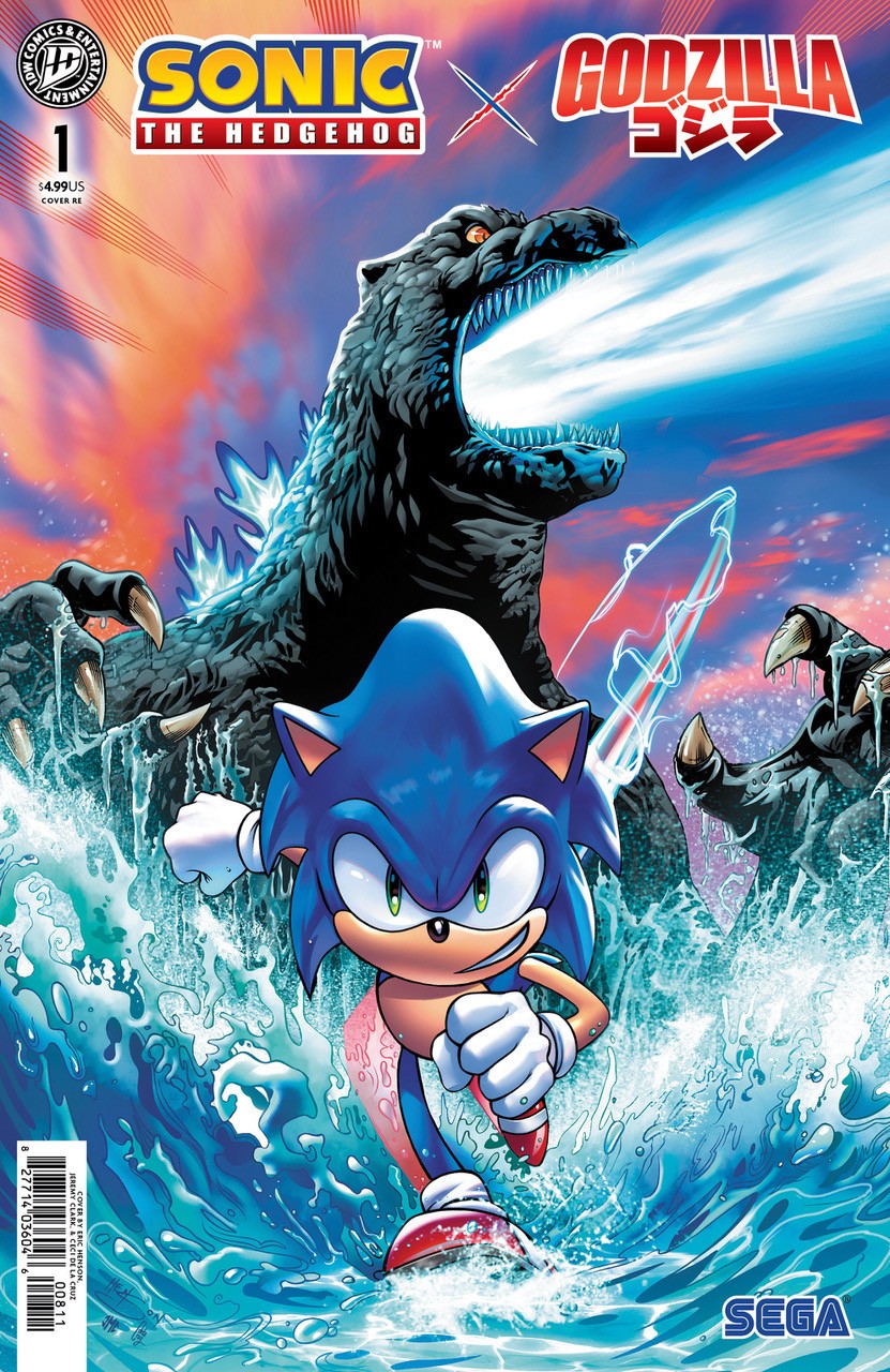 Sonic X Godzilla #1 Titan Comics Exclusive Cover Sonic X Godzilla #1 Titan Comics Exclusive Cover