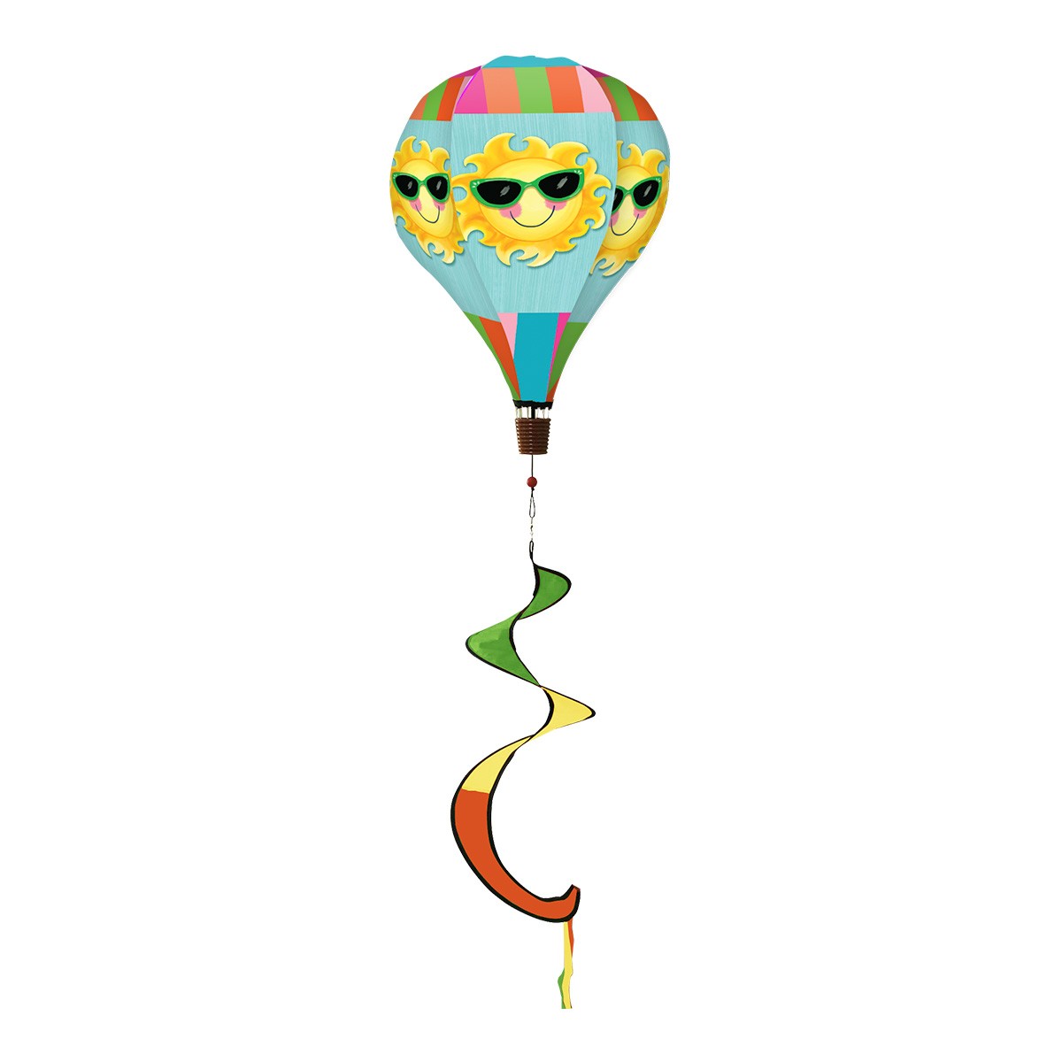 Briarwood Lane Hello Summer Sun Hot Air Balloon Spinner 54x12