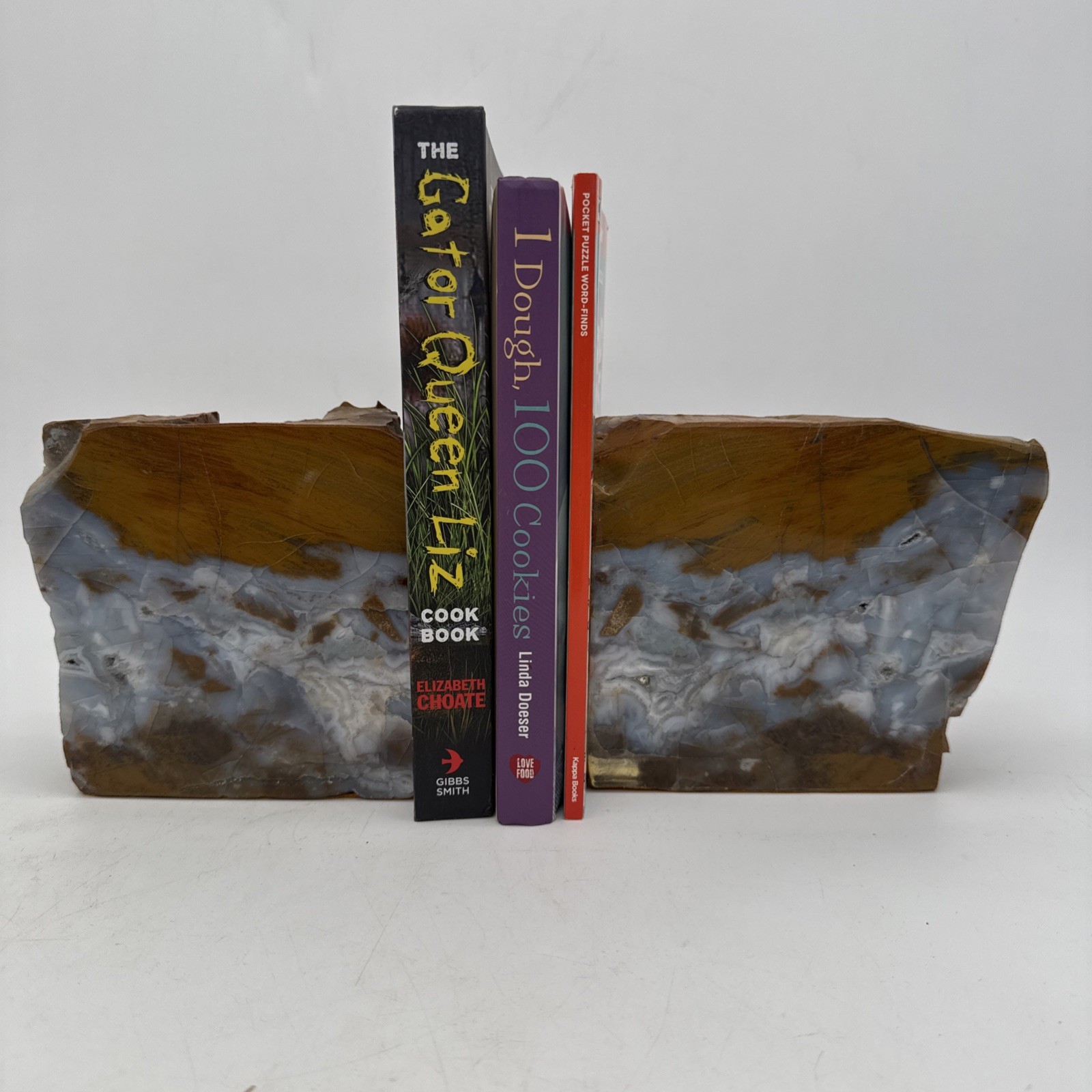 Vintage Pair Polished Large Petrified Wood Bookends 5.5”TX11”W W Felt 9.1 Lbs Vintage Pair Polished Large Petrified Wood Bookends 5.5”TX11”W W Felt 9.1 Lbs