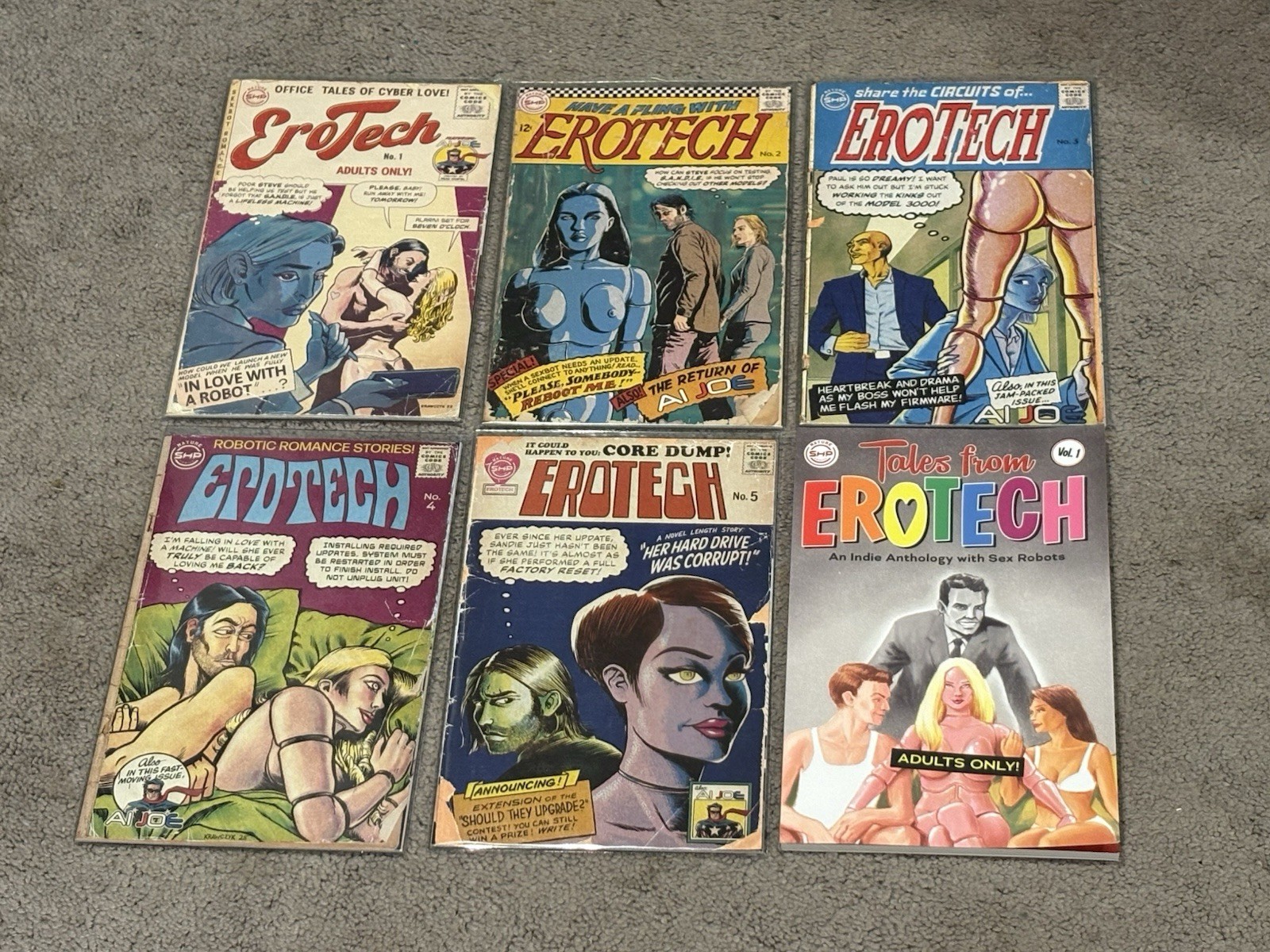Erotech 1-5 SHP Comics Full Series Set Run —Tales From Erotech TPB Erotech 1-5 SHP Comics Full Series Set Run —Tales From Erotech TPB