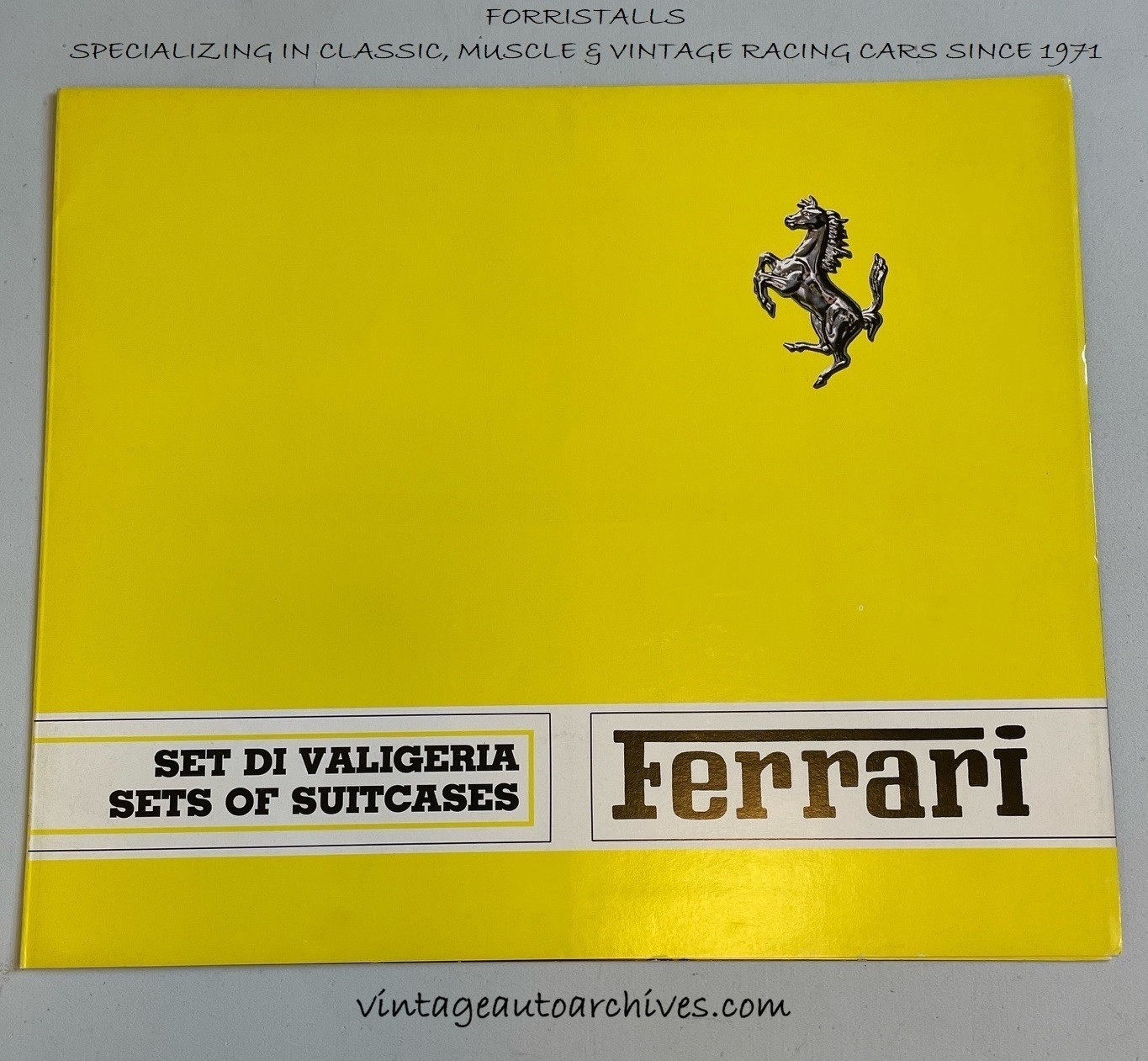 Rare Ferrari Schedoni Luggage Sales Brochure Rare Ferrari Schedoni Luggage Sales Brochure