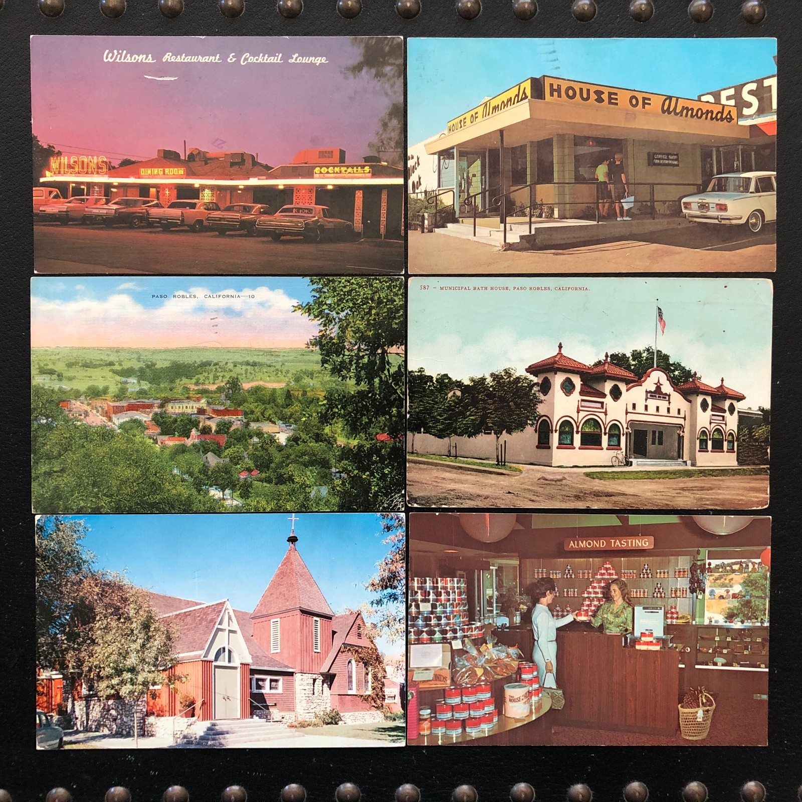 [6] Paso Robles California postcards [all posted]