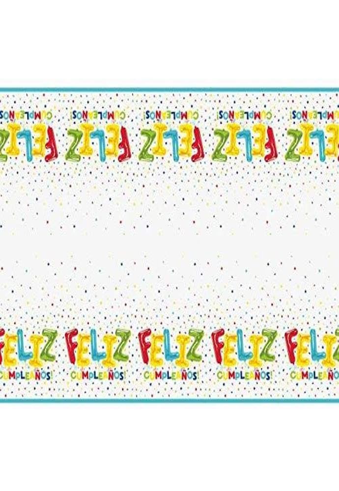 Unique Feliz Cumpleanos Plastic Table Cover - 54 Unique Feliz Cumpleanos Plastic Table Cover - 54