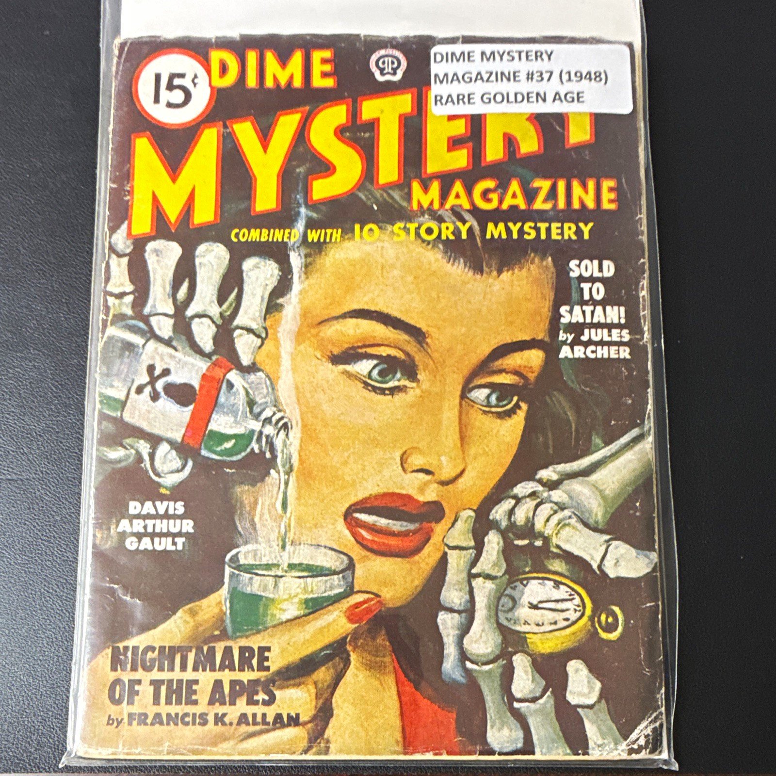 Dime Mystery Magazine #37 Vol 37 No 1 October 1948 Mystery Illustrated English