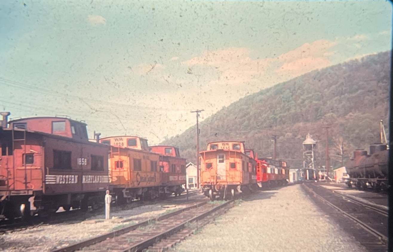 Western Maryland / Chessie System Railroad Cabooses Ridgely, WV 35mm Photo Slide Western Maryland / Chessie System Railroad Cabooses Ridgely, WV 35mm Photo Slide