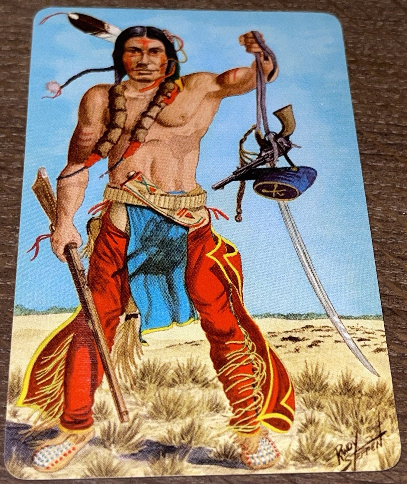 1956 F279-8 Quaker Pack-O-Ten Braves Of Indian Nations LOW DOG NM-MINT++