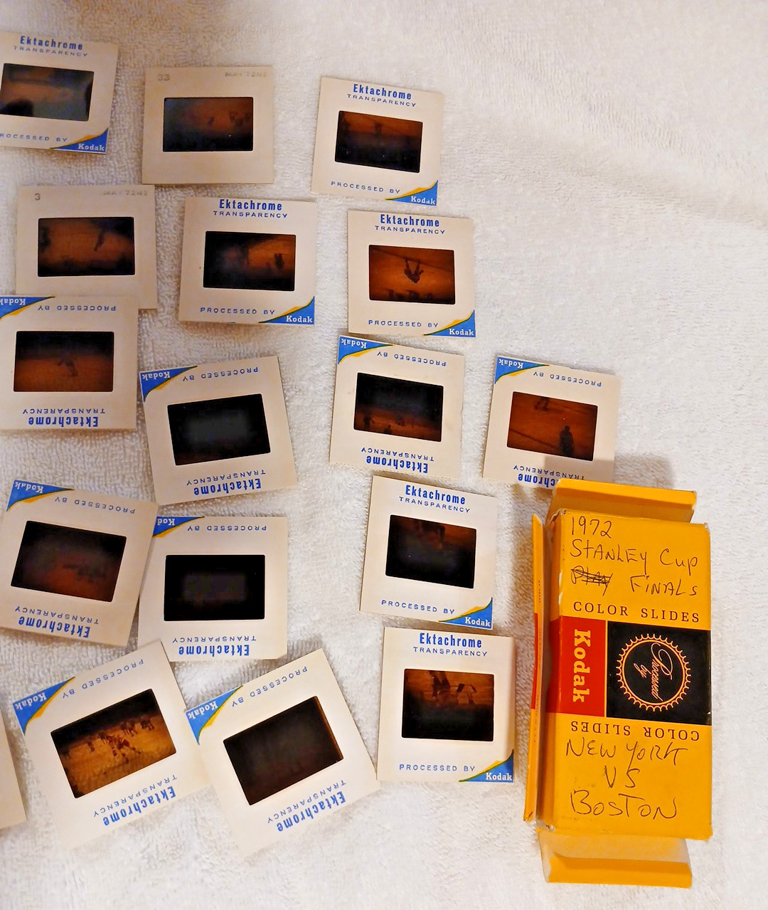 1972 Stanley Cup Finals Kodak Slides NY vs Boston VTG Lot of 31 Ice Hockey Rare 1972 Stanley Cup Finals Kodak Slides NY vs Boston VTG Lot of 31 Ice Hockey Rare