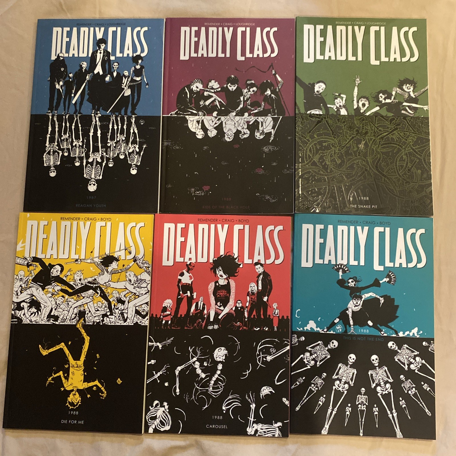 Deadly Class TPB Vol 1-6 Image Comics Wes Craig And Rick Remender Deadly Class TPB Vol 1-6 Image Comics Wes Craig And Rick Remender