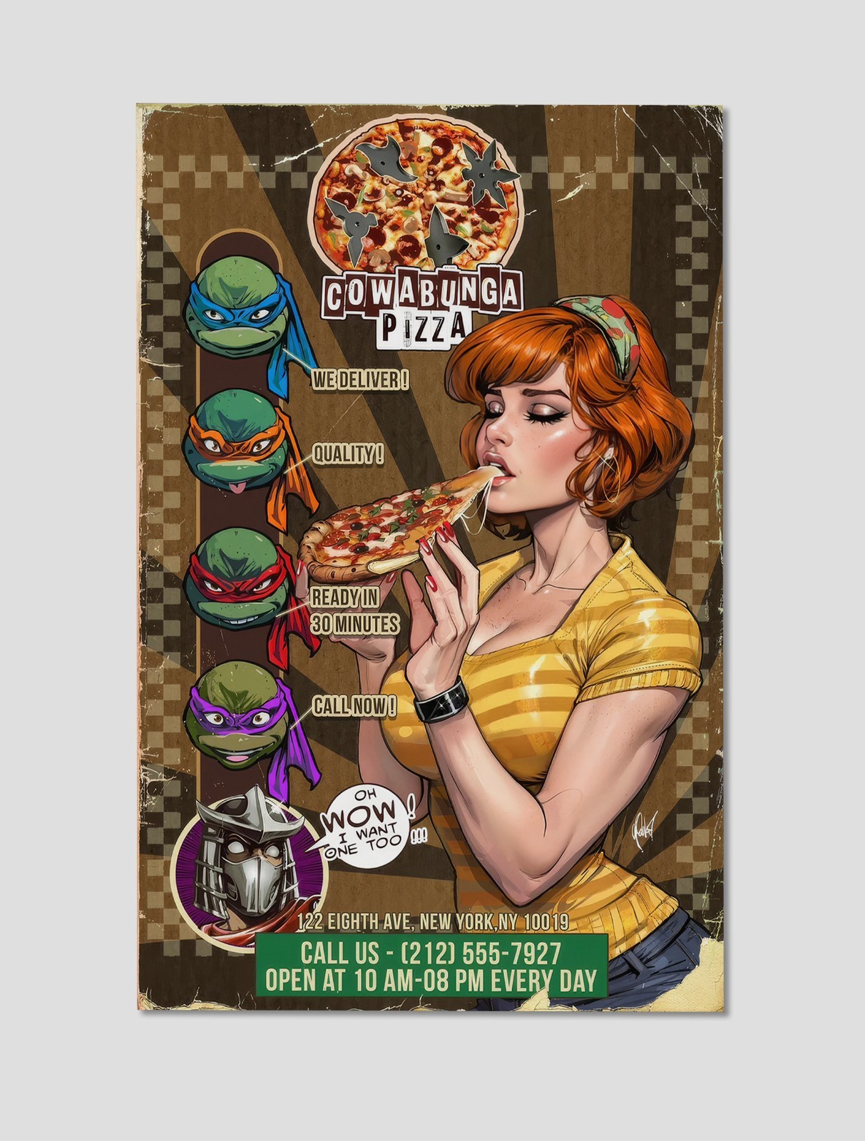 April O'Neil Cowabunga Premium Giclee Print 11 April O'Neil Cowabunga Premium Giclee Print 11