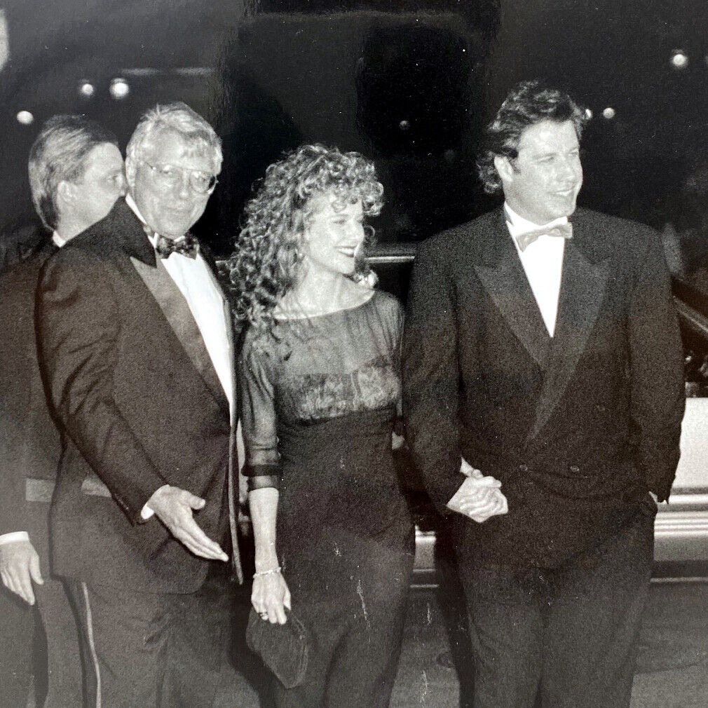 1991 John Travolta Kelly Preston Church Scientology Heber Jentzsch Press Photo