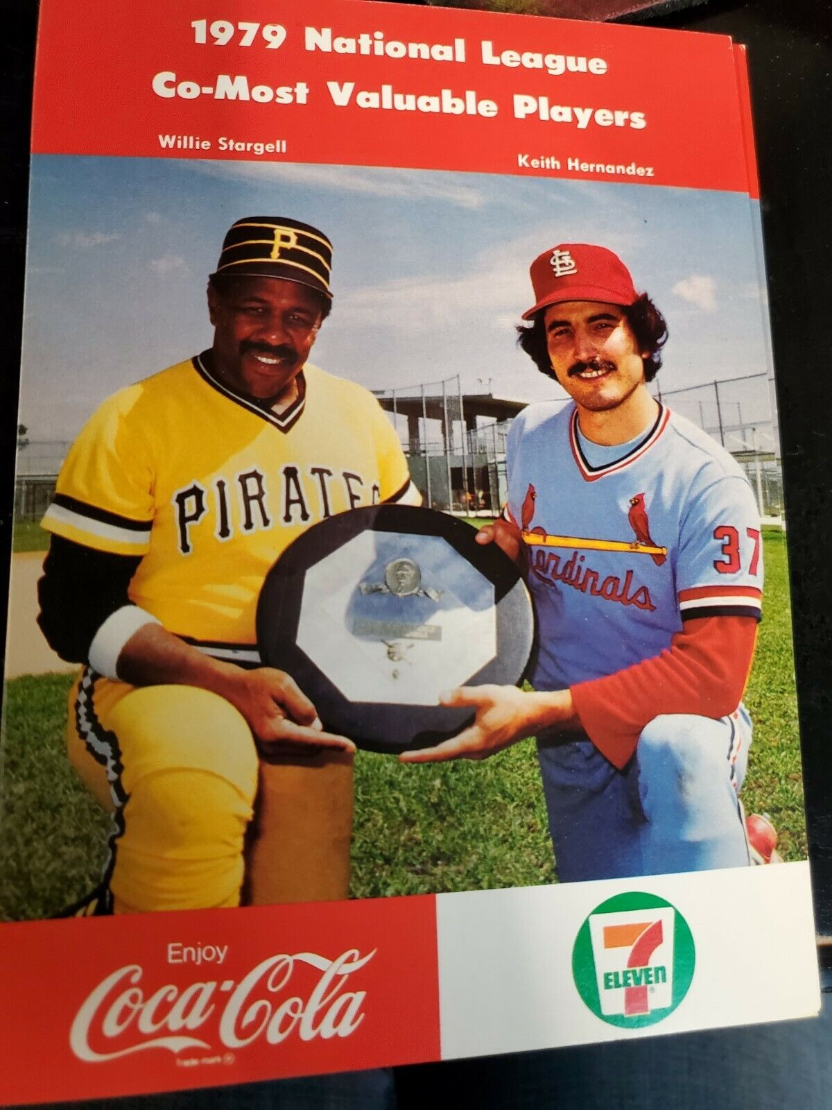 1979 Coca Cola Pittsburgh Pirates Willie Stargell Hernandez MVP adv card