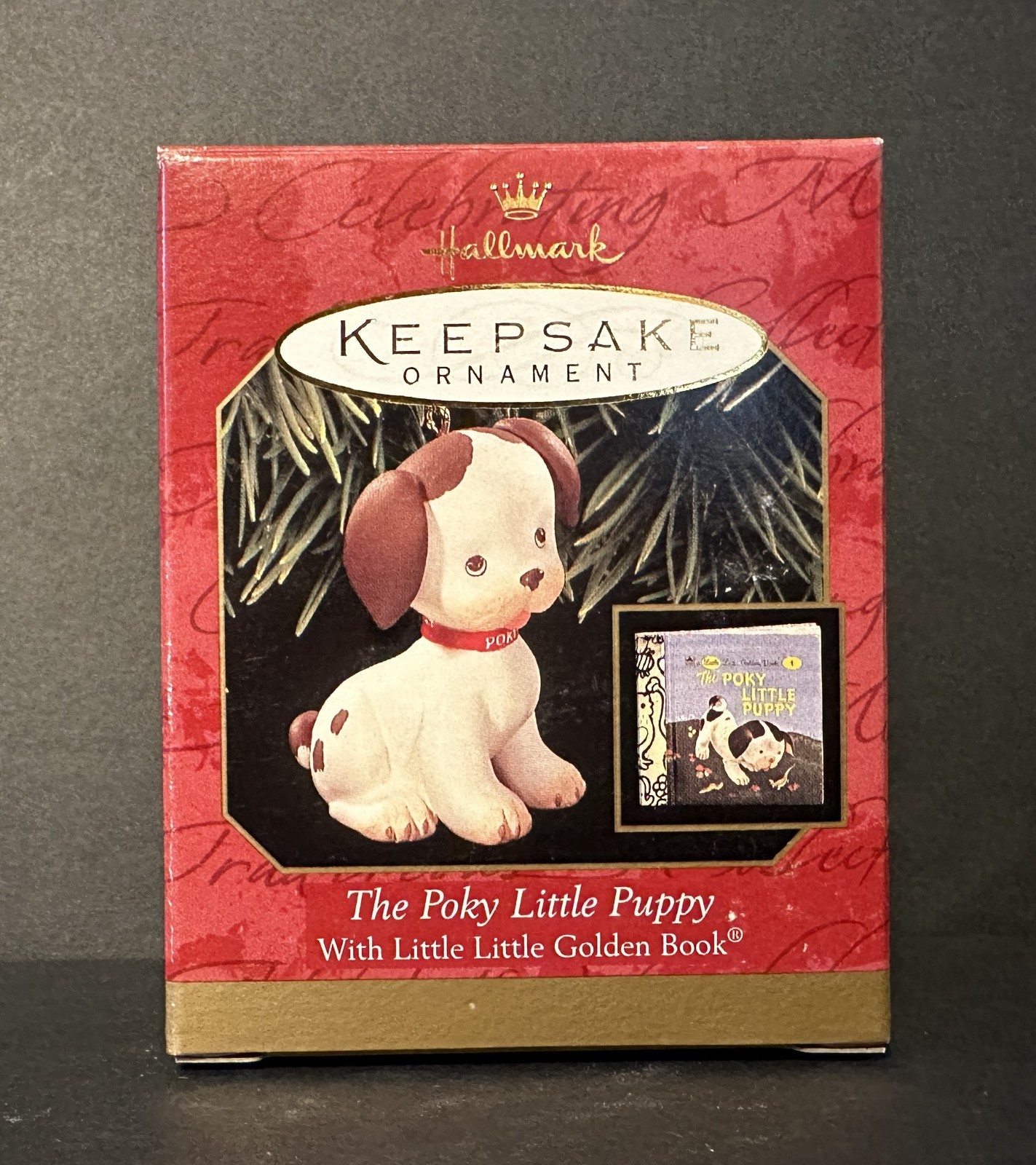 1999 Hallmark Poky Little Puppy With Little Golden Book Keepsake Ornament 1999 Hallmark Poky Little Puppy With Little Golden Book Keepsake Ornament