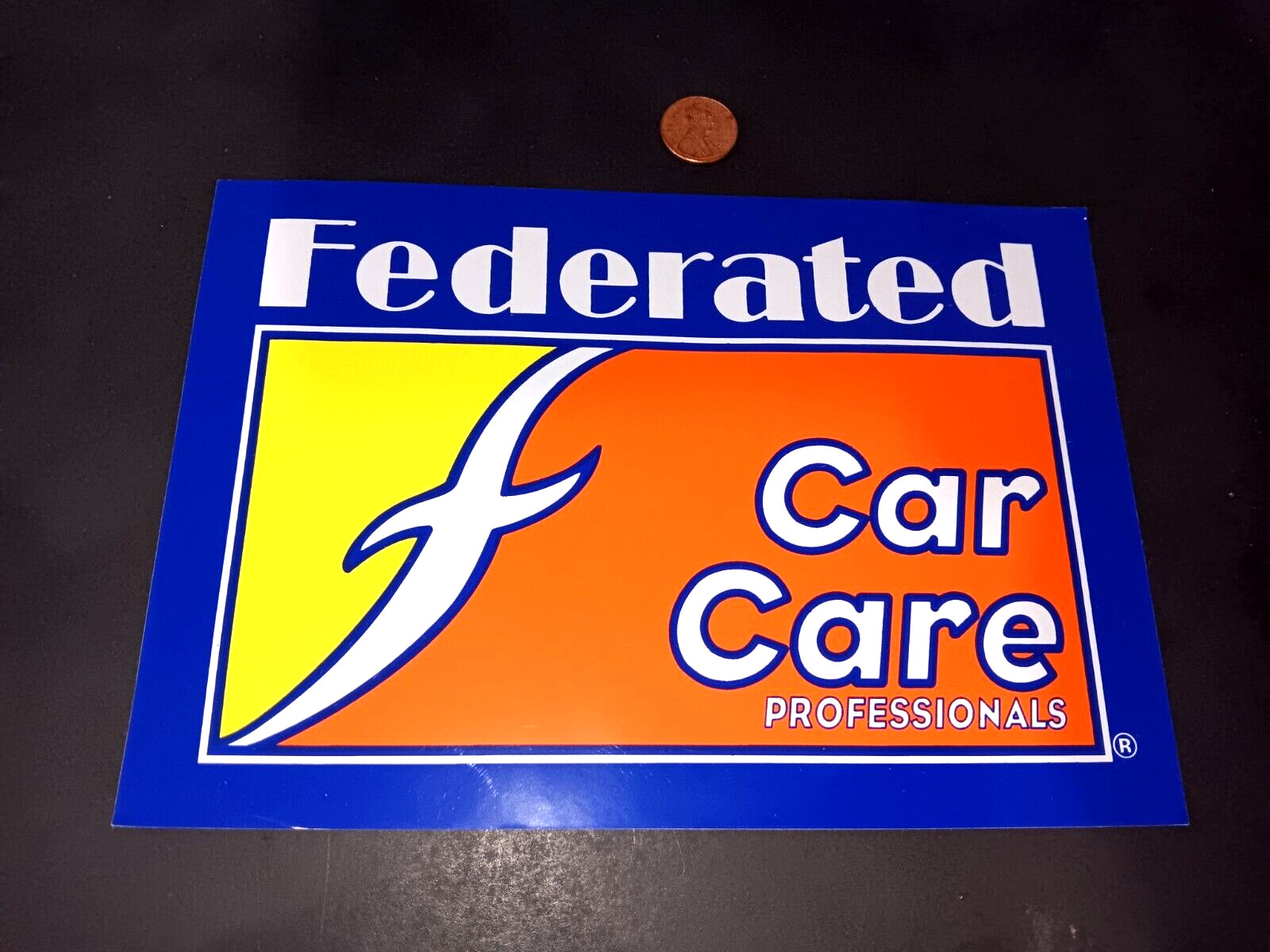 VINTAGE FEDERATED Sticker Decal ORIGINAL old stock VINTAGE FEDERATED Sticker Decal ORIGINAL old stock