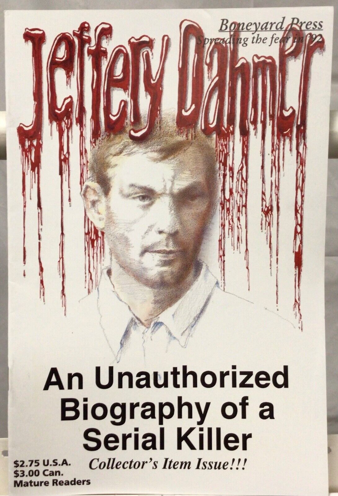 Boneyard Press Jeffery Dahmer An Unauthorized Biography of a Serial Killer FN/VF