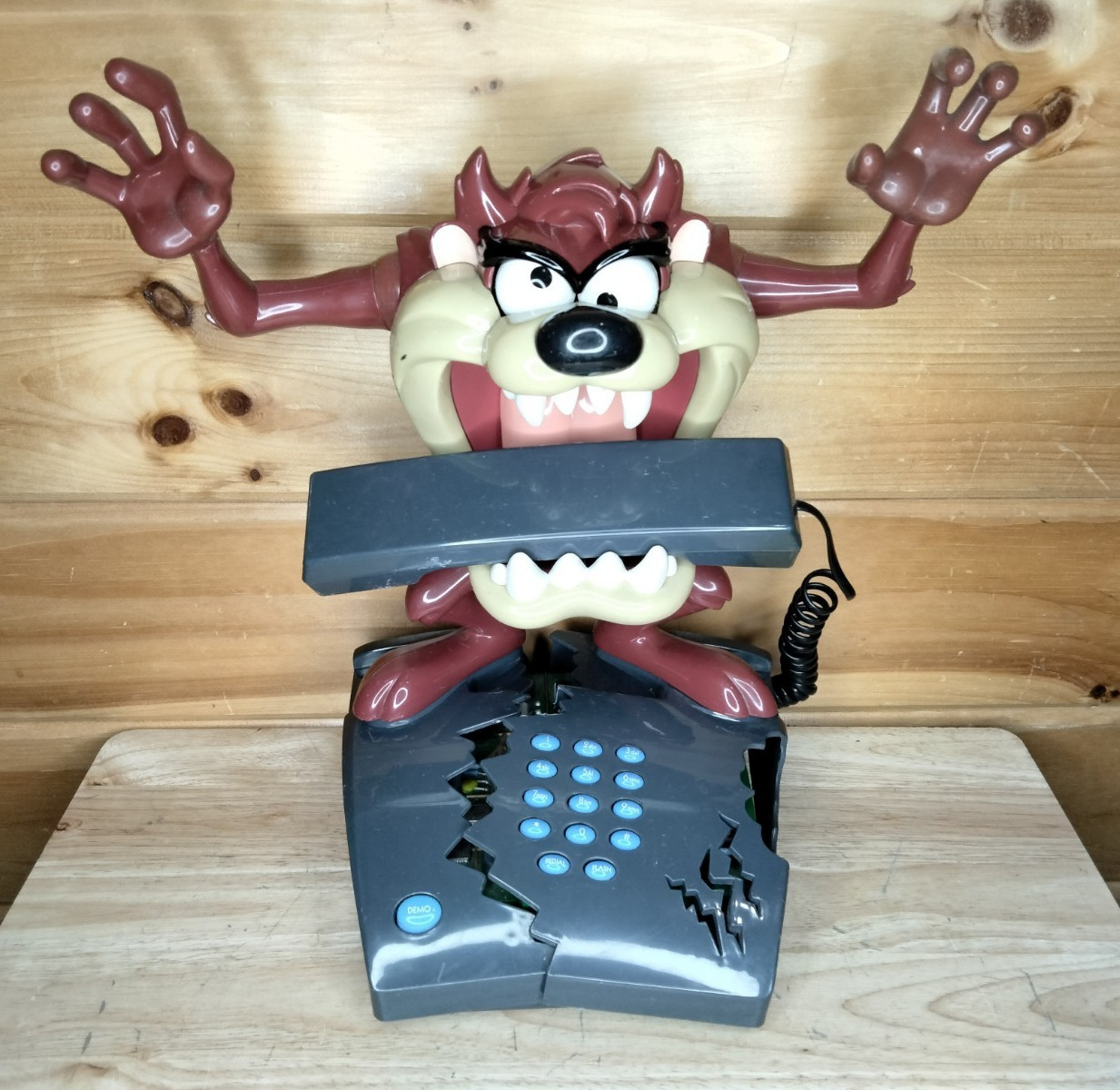 Vintage Looney Tunes Tasmanian Devil Talking Animated Telephone Tested