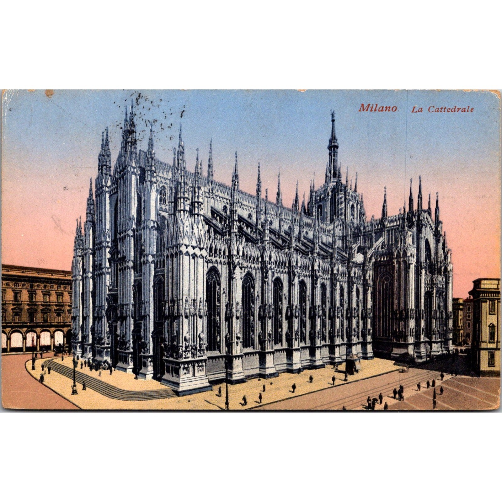 Milano La Cattedrale Vintage Postcard SPH12