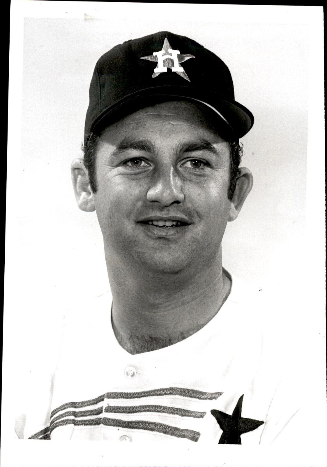 LD247 1968 Original Gulf Photo LARRY SHERRY HOUSTON ASTROS PITCHER MLB BASEBALL