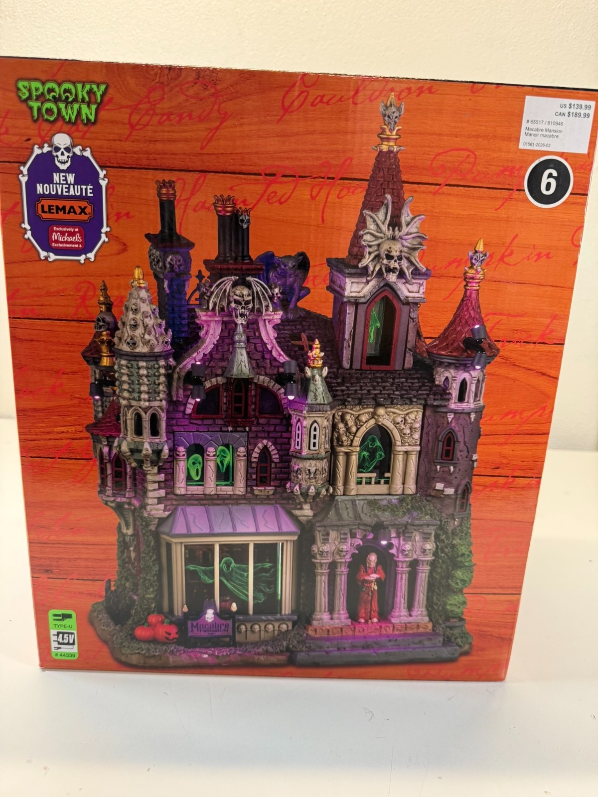 Lemax Spooky Town Macabre Mansion, NIB, Haunted House with Holographic Ghosts Lemax Spooky Town Macabre Mansion, NIB, Haunted House with Holographic Ghosts