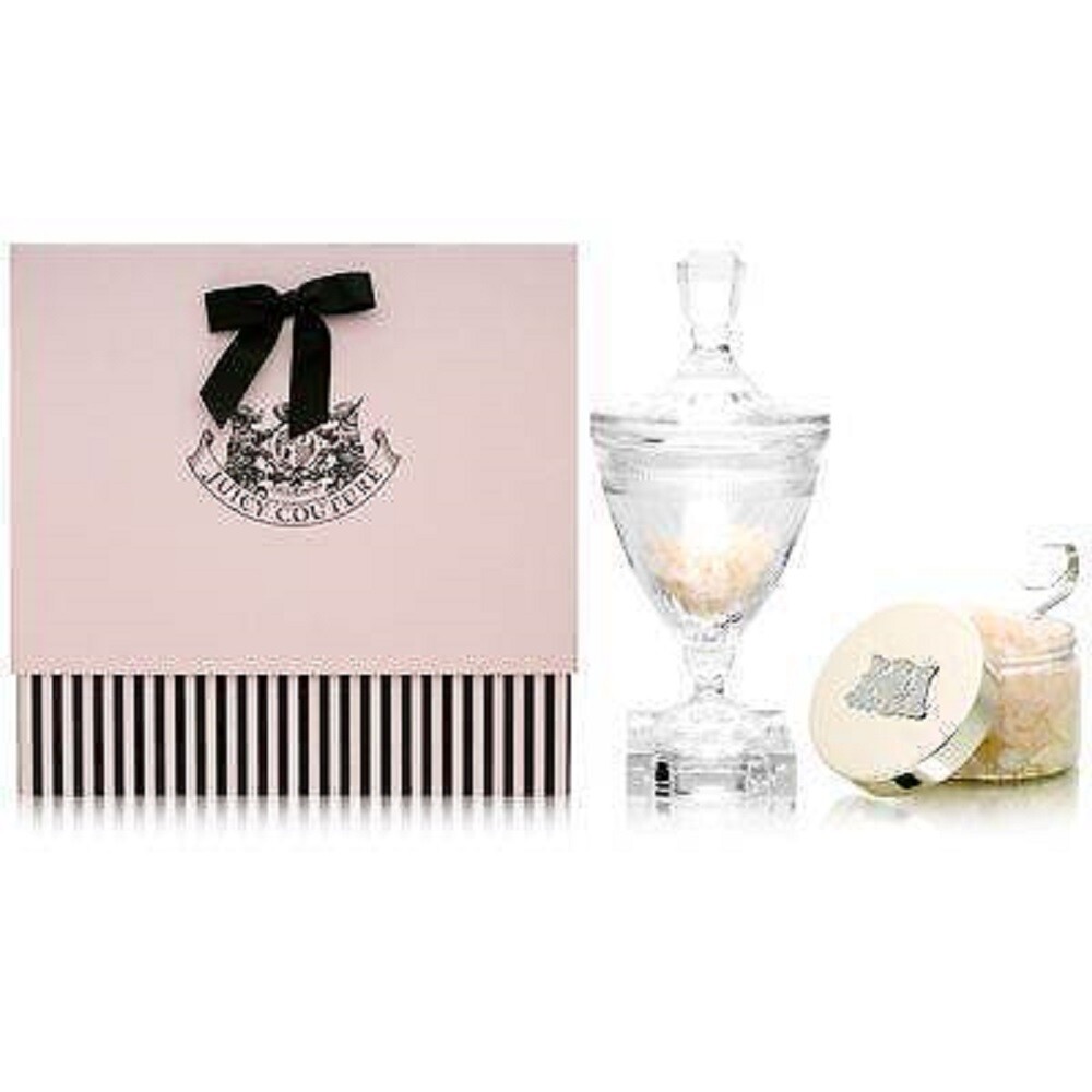 JUICY COUTURE BATH SALT 10.5 OZ + CRYSTAL GOBLET LIMITED NUMBERED EDITION JUICY COUTURE BATH SALT 10.5 OZ + CRYSTAL GOBLET LIMITED NUMBERED EDITION