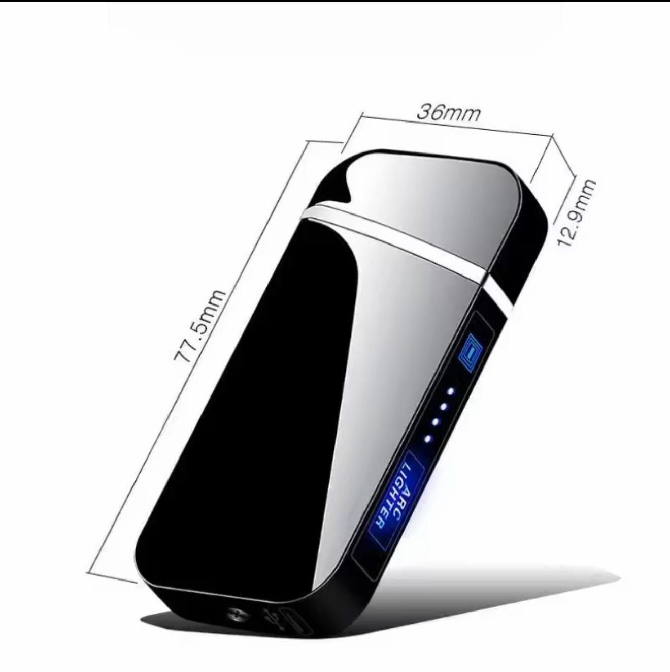 Smart Windproof Electric Plasma Lighter, Double Arc, USB Rechargeable Smart Windproof Electric Plasma Lighter, Double Arc, USB Rechargeable