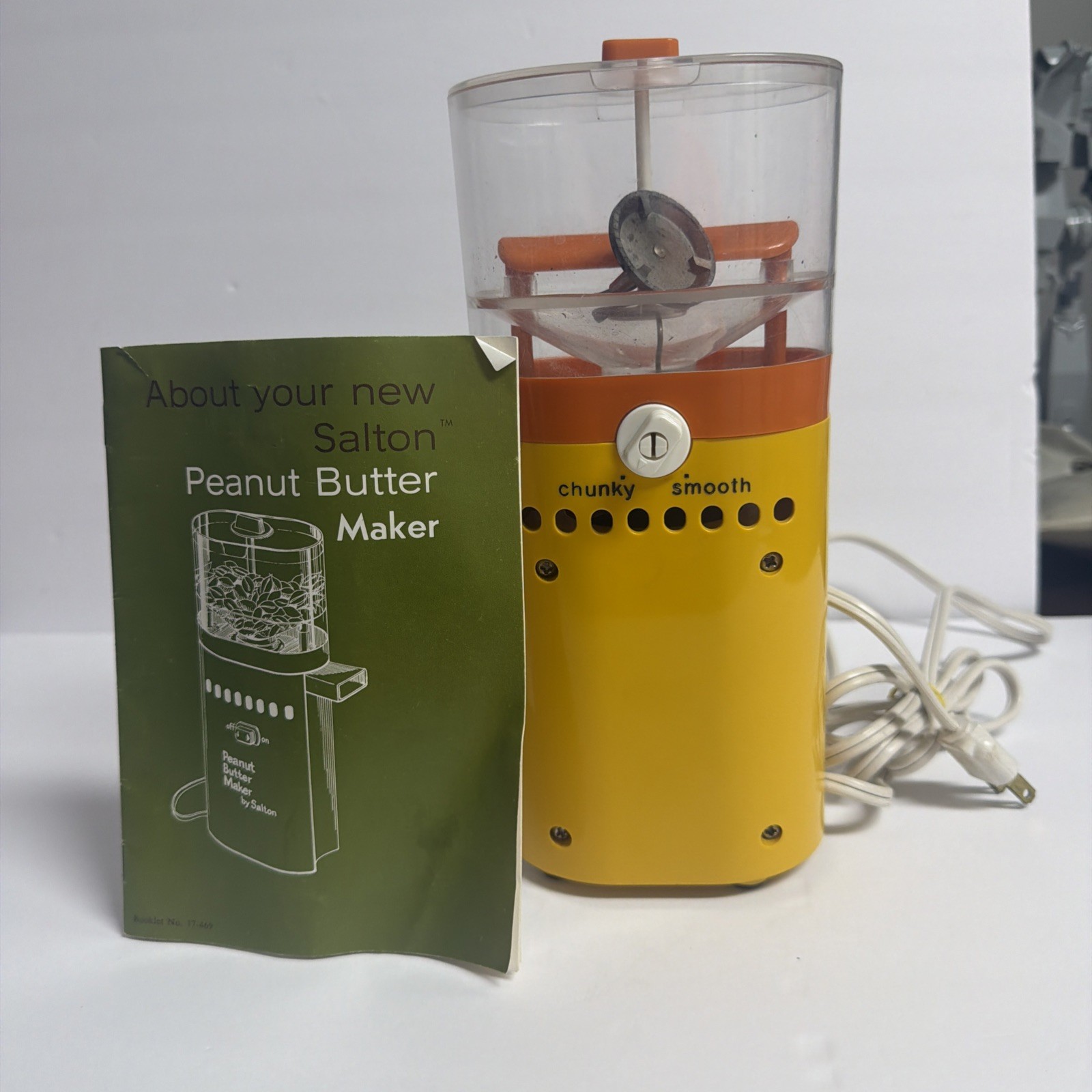 Vintage Early 70’s Peanut Butter Maker With Manual Salton Inc Vintage Early 70’s Peanut Butter Maker With Manual Salton Inc