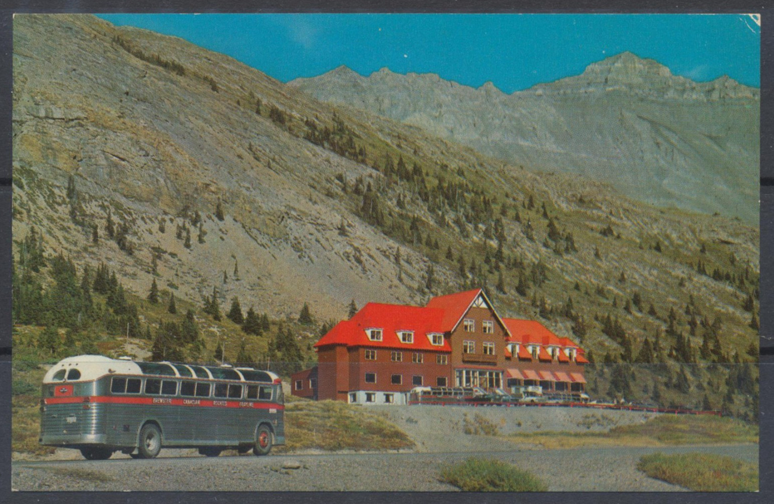 1950s-60s Canada ~ Banff Park ~ Columbia Icefield Chalet ~ Brewster Busses 1950s-60s Canada ~ Banff Park ~ Columbia Icefield Chalet ~ Brewster Busses