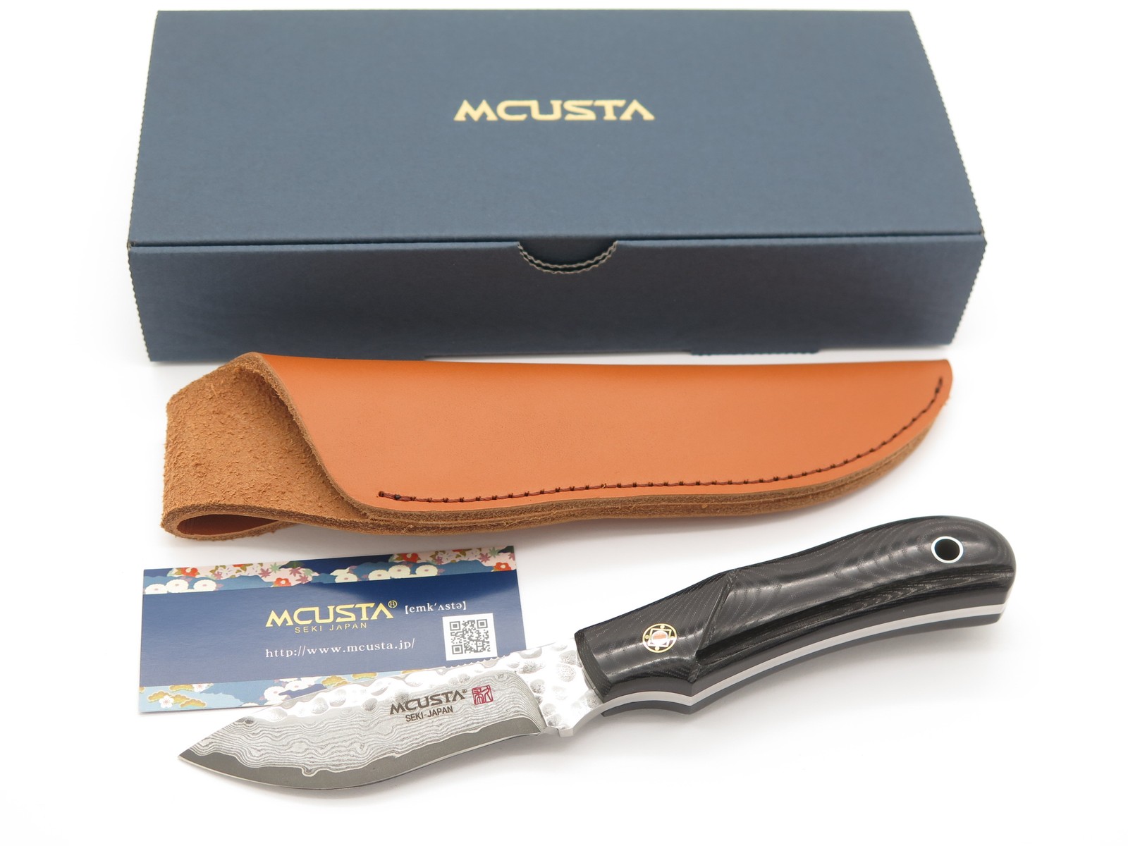 Mcusta Mike Irie Sport 300 Seki Japan Micarta Damascus Fixed Blade Hunting Knife Mcusta Mike Irie Sport 300 Seki Japan Micarta Damascus Fixed Blade Hunting Knife