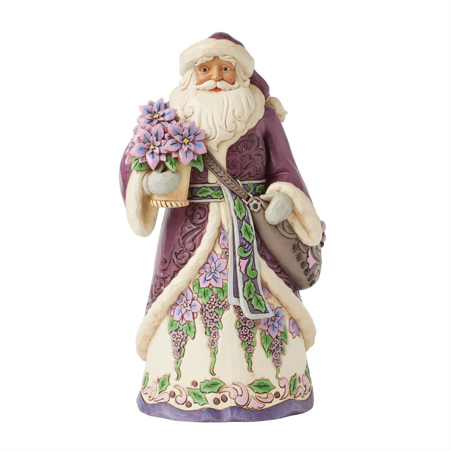 Royal Holiday Cheer Santa Collection Purple Santa By: Heartwood Creek Jim Shore Royal Holiday Cheer Santa Collection Purple Santa By: Heartwood Creek Jim Shore