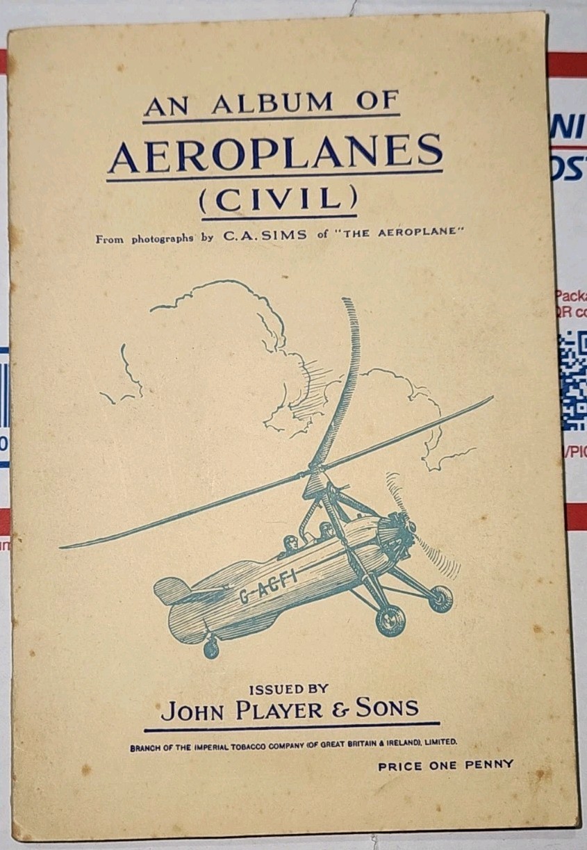 John Player & Sons 1930s Cigarette Card Album Ships AEROPLANES Full Set Of 50 John Player & Sons 1930s Cigarette Card Album Ships AEROPLANES Full Set Of 50