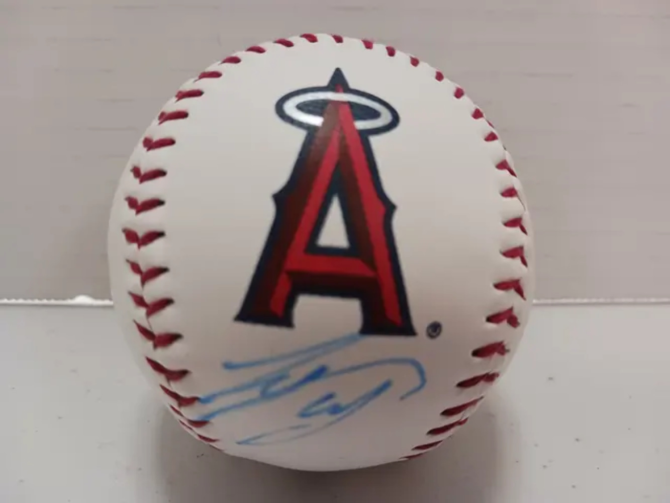 Shohei Ontani of the LA Angels signed autographed logo baseball TAA COA 651