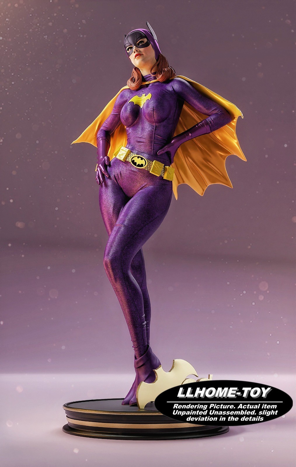 30CM tall Classic Batgirl Resin 3D print Unassembled Unpainted GK figure