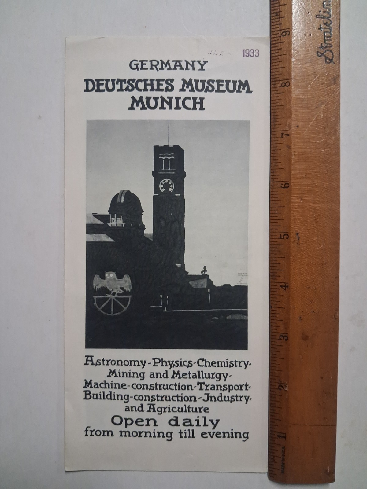 1933 MUNICH Munchen GERMANY American brochure 1933 MUNICH Munchen GERMANY American brochure