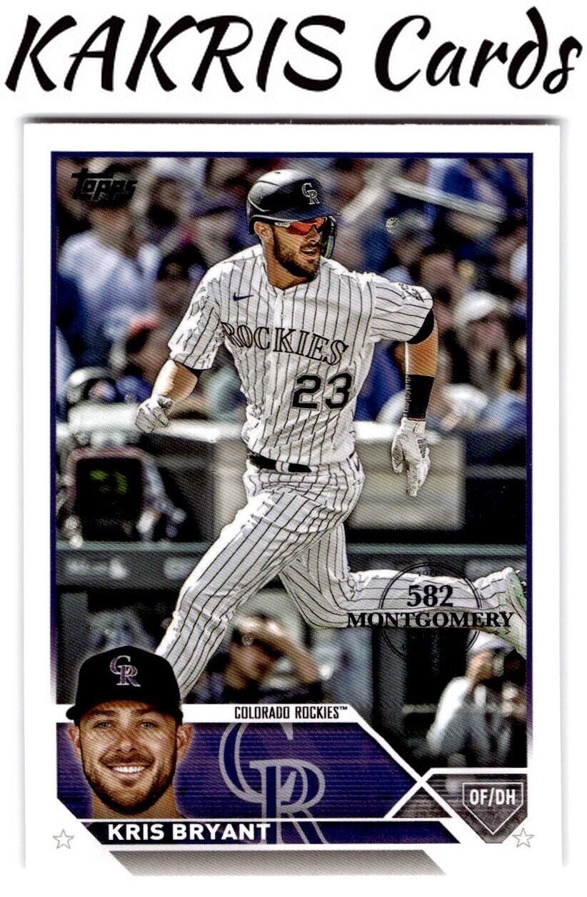 2023 Topps: 582 Montgomery Club Foil Stamped #158 Kris Bryant