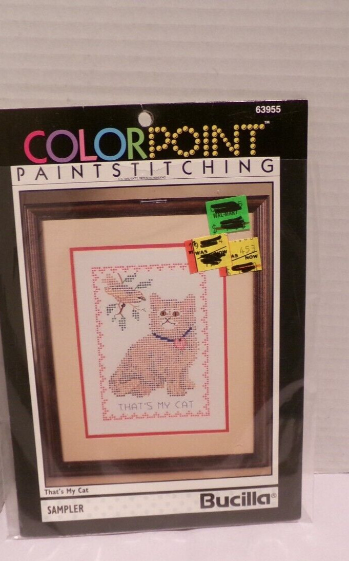 VTG 1993 COLORPOINT PAINT STITCHING BUCILLA VTG 1993 COLORPOINT PAINT STITCHING BUCILLA
