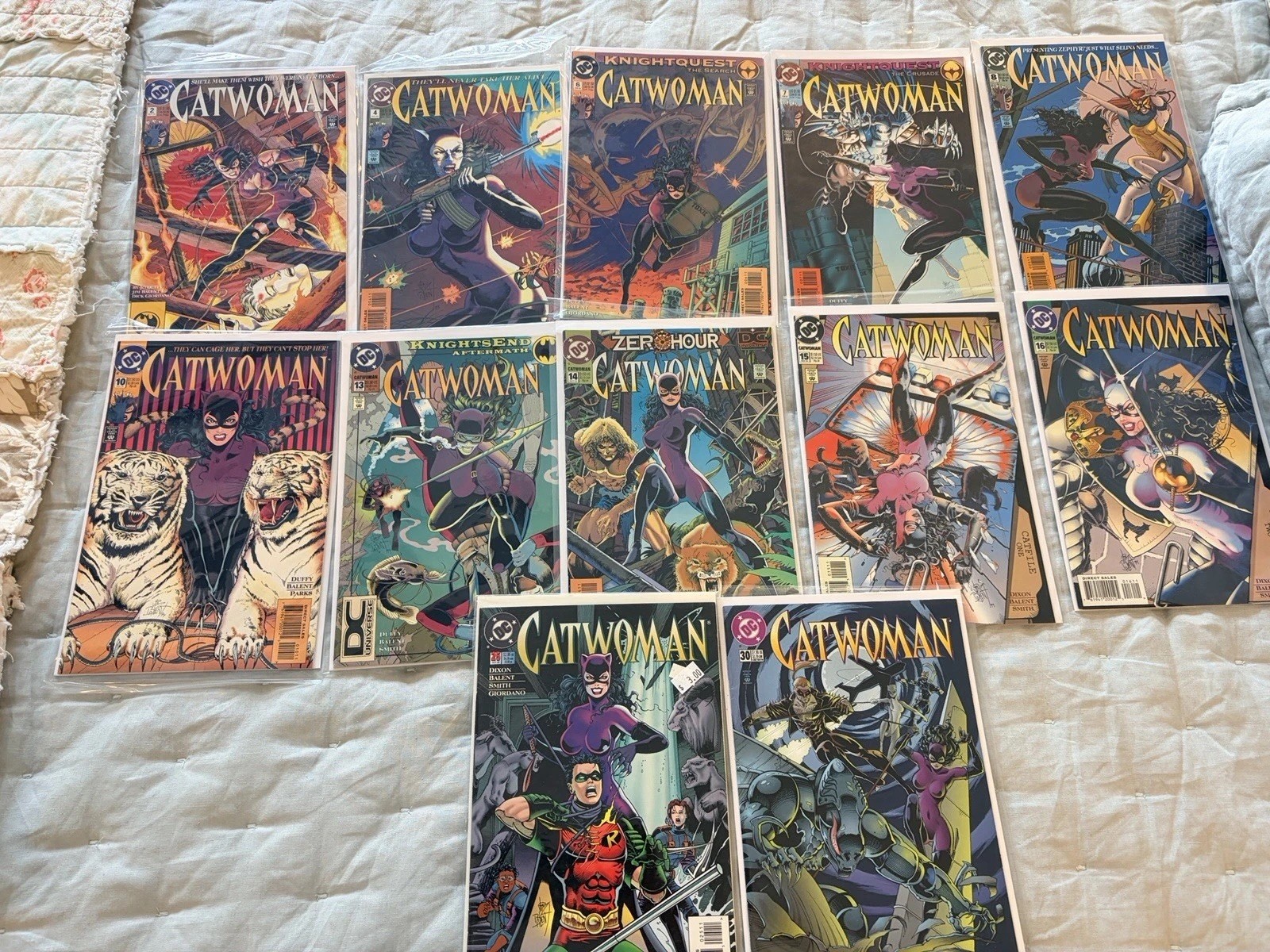 DC Comics Catwoman lot of 12 comics 1993-1995 DC Comics #2,4,6-8,10,13-16,25,30 DC Comics Catwoman lot of 12 comics 1993-1995 DC Comics #2,4,6-8,10,13-16,25,30