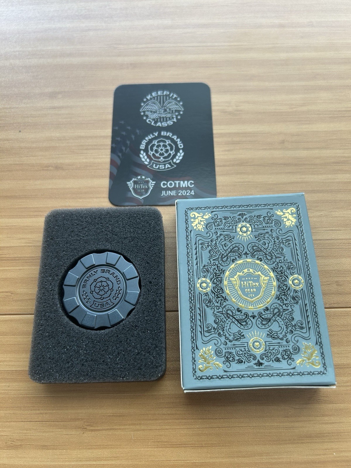 HiTex Gear x BRNLY Collab COTM June 2024 Rose Titanium Poker Chip HiTex Gear x BRNLY Collab COTM June 2024 Rose Titanium Poker Chip