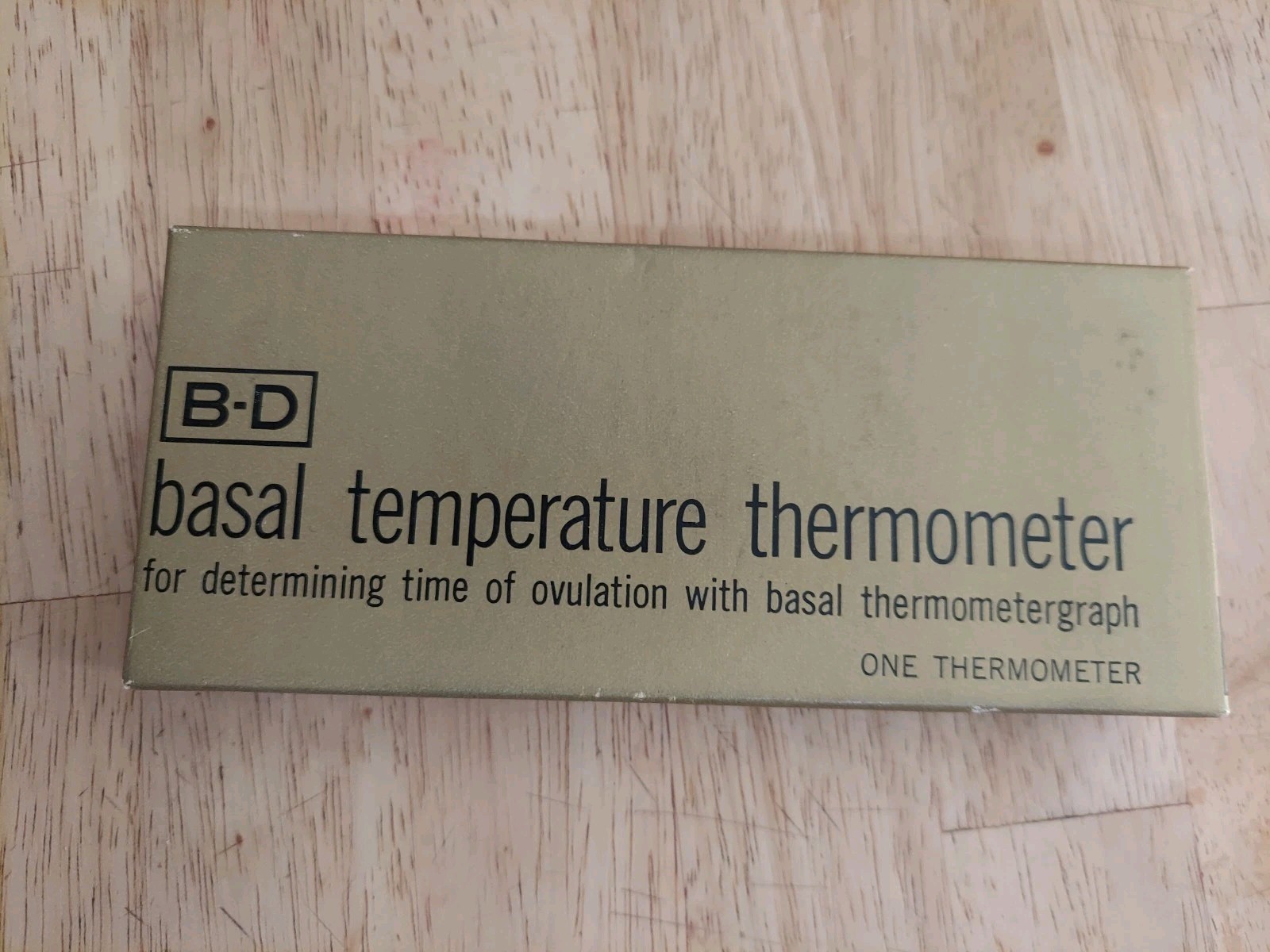 Vintage 1964 Brand New In Box- Basal Thermometer In Original Box Vintage 1964 Brand New In Box- Basal Thermometer In Original Box