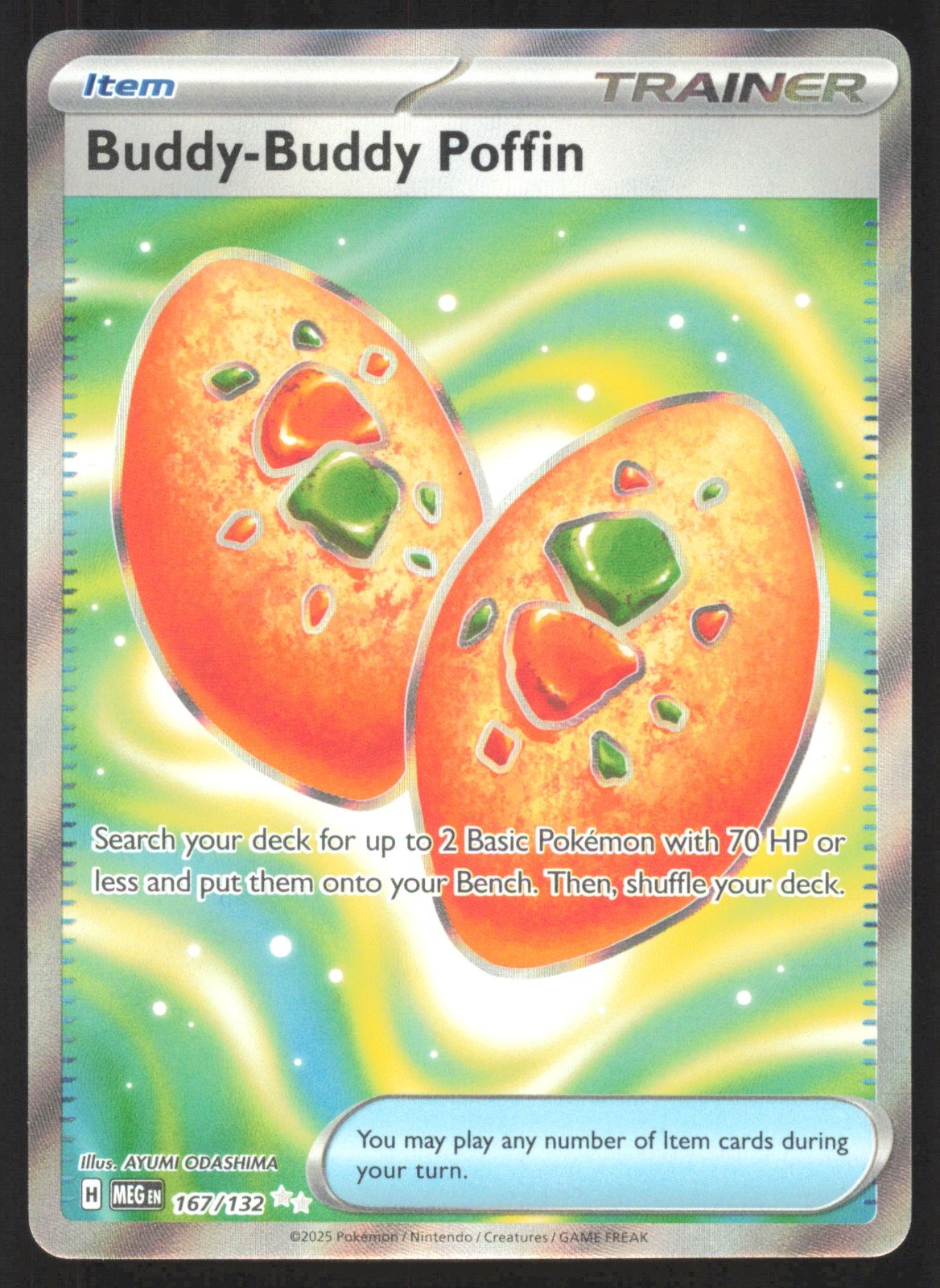 Buddy-Buddy Poffin Holo Ultra Rare ME01: Mega Evolution 167/132 NM AYUMI