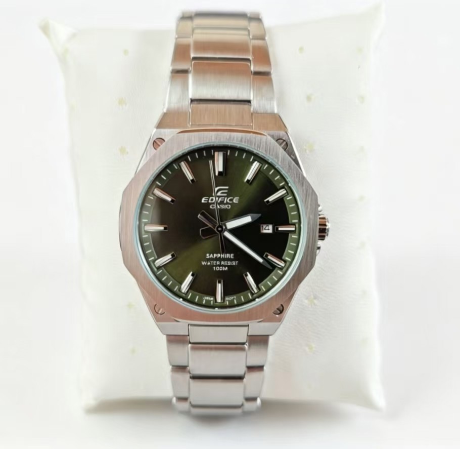 Casio Edifice Men's Green Dial Stainless Steel Sports Watch EFR-S108D-1AVUEF Casio Edifice Men's Green Dial Stainless Steel Sports Watch EFR-S108D-1AVUEF