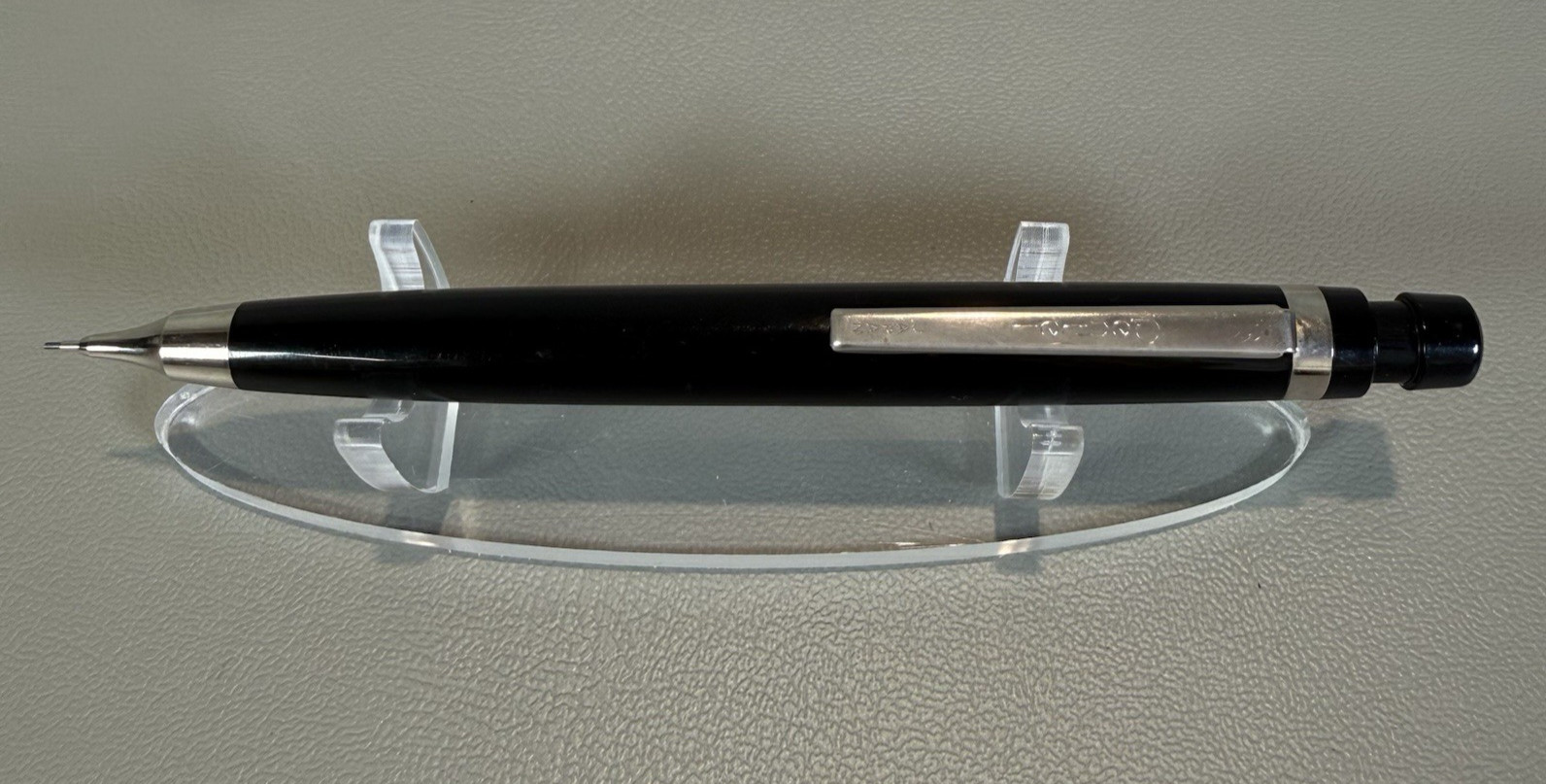 Vtg Pentel P300 Big Pencil 0.7mm Mechanical Drafting Japan Black Silver Tone Vtg Pentel P300 Big Pencil 0.7mm Mechanical Drafting Japan Black Silver Tone