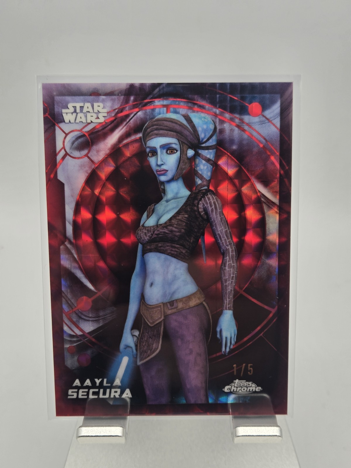 2026 Topps Chrome Star Wars Aayla Secura #170 Geometric Red 1/5