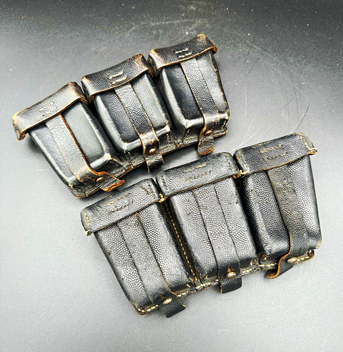 Original WWIi German 98k Ammo Pouches Set Complete Very Nice Dated Original WWIi German 98k Ammo Pouches Set Complete Very Nice Dated
