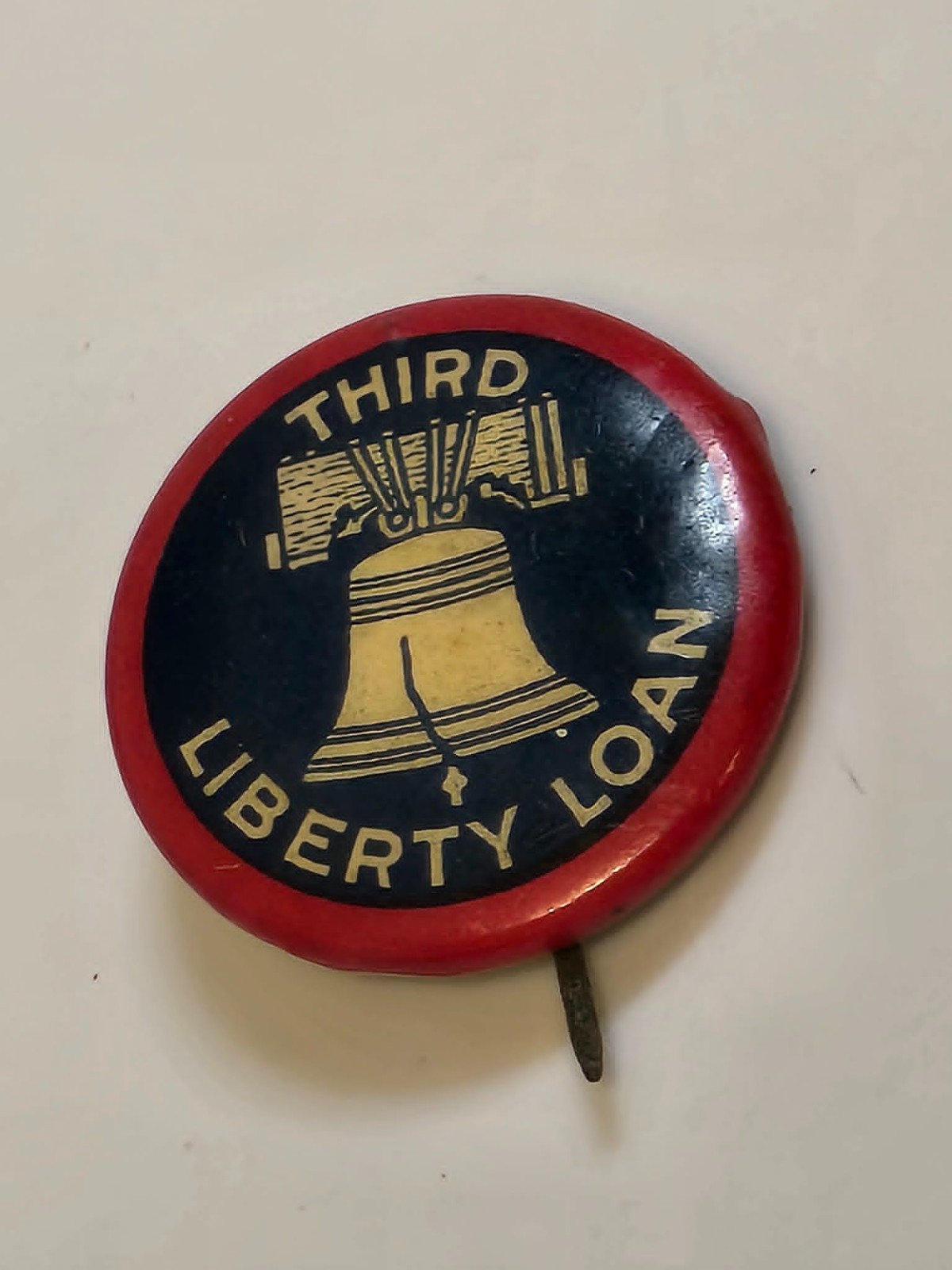 Original WW1 Third Liberty Loan Pinback Button Original WW1 Third Liberty Loan Pinback Button
