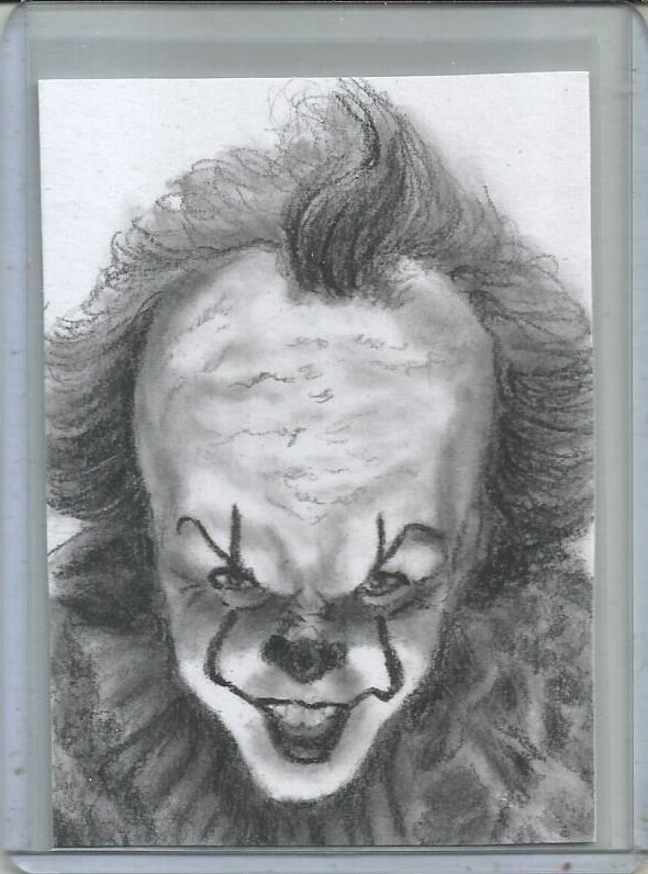 Pennywise -It Chapter One & Two- Bill Skarsgård 1/1 Masterpiece Art Sketch Card Pennywise -It Chapter One & Two- Bill Skarsgård 1/1 Masterpiece Art Sketch Card