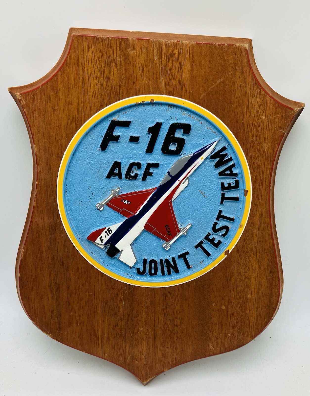 F-16 Fighter Jet ACF Joint Test Team General Dynamics Commemorative Plaque F-16 Fighter Jet ACF Joint Test Team General Dynamics Commemorative Plaque