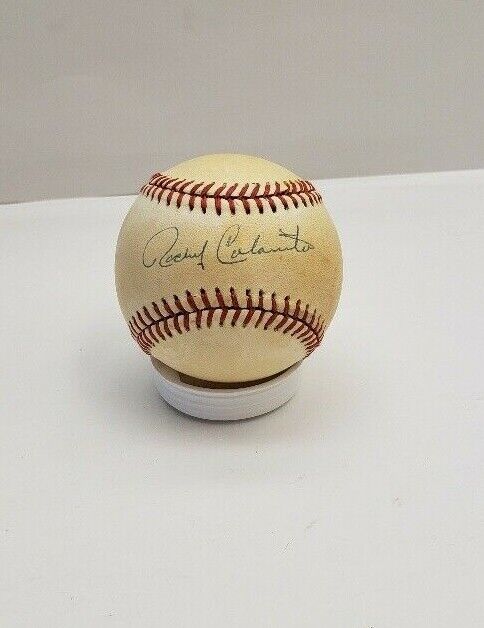 ROCKY COLAVITO SIGNED BASEBALL OAL INDIANS YANKEES
